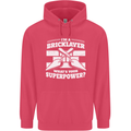 Bricklayer Whats Your Superpower Builder Bricky Childrens Kids Hoodie Heliconia