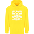 Bricklayer Whats Your Superpower Builder Bricky Childrens Kids Hoodie Yellow