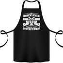 Bricklayer Whats Your Superpower Builder Bricky Cotton Apron 100% Organic Black