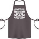 Bricklayer Whats Your Superpower Builder Bricky Cotton Apron 100% Organic Dark Grey