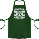 Bricklayer Whats Your Superpower Builder Bricky Cotton Apron 100% Organic Forest Green