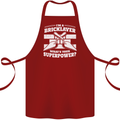 Bricklayer Whats Your Superpower Builder Bricky Cotton Apron 100% Organic Maroon