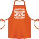 Bricklayer Whats Your Superpower Builder Bricky Cotton Apron 100% Organic Orange