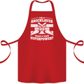 Bricklayer Whats Your Superpower Builder Bricky Cotton Apron 100% Organic Red