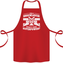 Bricklayer Whats Your Superpower Builder Bricky Cotton Apron 100% Organic Red
