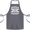 Bricklayer Whats Your Superpower Builder Bricky Cotton Apron 100% Organic Steel