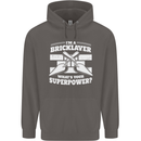 Bricklayer Whats Your Superpower Builder Bricky Mens 80% Cotton Hoodie Charcoal
