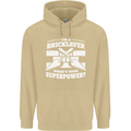 Bricklayer Whats Your Superpower Builder Bricky Mens 80% Cotton Hoodie Sand