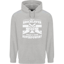 Bricklayer Whats Your Superpower Builder Bricky Mens 80% Cotton Hoodie Sports Grey