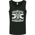Bricklayer Whats Your Superpower Builder Bricky Mens Vest Tank Top Black