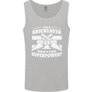 Bricklayer Whats Your Superpower Builder Bricky Mens Vest Tank Top Sports Grey