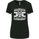 Bricklayer Whats Your Superpower Builder Bricky Womens Wider Cut T-Shirt Black