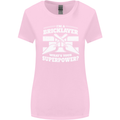 Bricklayer Whats Your Superpower Builder Bricky Womens Wider Cut T-Shirt Light Pink
