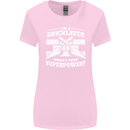 Bricklayer Whats Your Superpower Builder Bricky Womens Wider Cut T-Shirt Light Pink