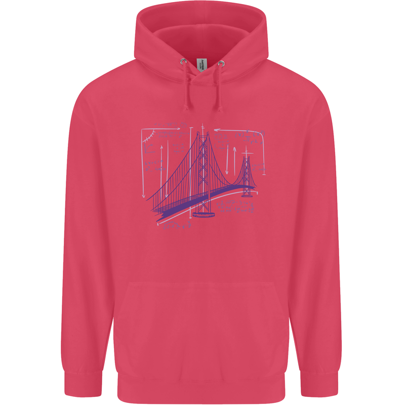 Bridge Equation Physics Maths Geek Childrens Kids Hoodie Heliconia