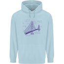 Bridge Equation Physics Maths Geek Childrens Kids Hoodie Light Blue