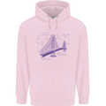 Bridge Equation Physics Maths Geek Childrens Kids Hoodie Light Pink