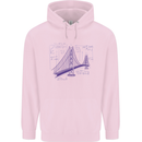 Bridge Equation Physics Maths Geek Childrens Kids Hoodie Light Pink