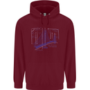 Bridge Equation Physics Maths Geek Childrens Kids Hoodie Maroon