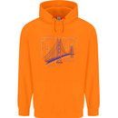Bridge Equation Physics Maths Geek Childrens Kids Hoodie Orange