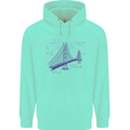 Bridge Equation Physics Maths Geek Childrens Kids Hoodie Peppermint