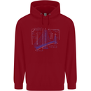 Bridge Equation Physics Maths Geek Childrens Kids Hoodie Red