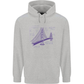 Bridge Equation Physics Maths Geek Childrens Kids Hoodie Sports Grey