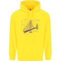 Bridge Equation Physics Maths Geek Childrens Kids Hoodie Yellow