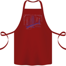 Bridge Equation Physics Maths Geek Cotton Apron 100% Organic Maroon