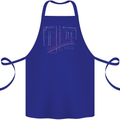 Bridge Equation Physics Maths Geek Cotton Apron 100% Organic Royal Blue
