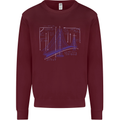 Bridge Equation Physics Maths Geek Kids Sweatshirt Jumper Maroon
