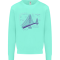Bridge Equation Physics Maths Geek Kids Sweatshirt Jumper Peppermint