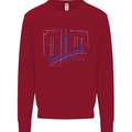 Bridge Equation Physics Maths Geek Kids Sweatshirt Jumper Red