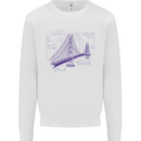 Bridge Equation Physics Maths Geek Kids Sweatshirt Jumper White