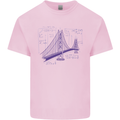 Bridge Equation Physics Maths Geek Kids T-Shirt Childrens Light Pink