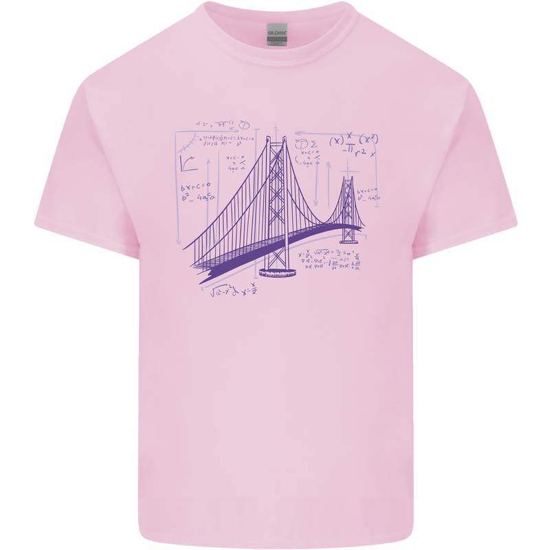 Bridge Equation Physics Maths Geek Kids T-Shirt Childrens Light Pink