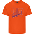 Bridge Equation Physics Maths Geek Kids T-Shirt Childrens Orange