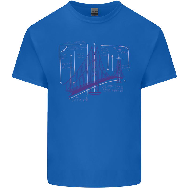 Bridge Equation Physics Maths Geek Kids T-Shirt Childrens Royal Blue