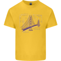 Bridge Equation Physics Maths Geek Kids T-Shirt Childrens Yellow