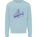 Bridge Equation Physics Maths Geek Mens Sweatshirt Jumper Light Blue