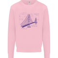 Bridge Equation Physics Maths Geek Mens Sweatshirt Jumper Light Pink