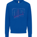Bridge Equation Physics Maths Geek Mens Sweatshirt Jumper Royal Blue