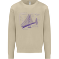 Bridge Equation Physics Maths Geek Mens Sweatshirt Jumper Sand