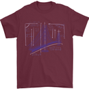 Bridge Equation Physics Maths Geek Mens T-Shirt 100% Cotton Maroon
