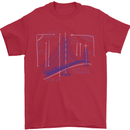 Bridge Equation Physics Maths Geek Mens T-Shirt 100% Cotton Red