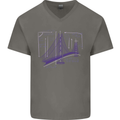Bridge Equation Physics Maths Geek Mens V-Neck Cotton T-Shirt Charcoal