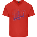 Bridge Equation Physics Maths Geek Mens V-Neck Cotton T-Shirt Red