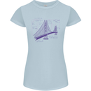 Bridge Equation Physics Maths Geek Womens Petite Cut T-Shirt Light Blue