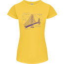 Bridge Equation Physics Maths Geek Womens Petite Cut T-Shirt Yellow