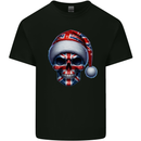 Britain Christmas Skull British UK Flag Union Jack Kids T-Shirt Childrens Black